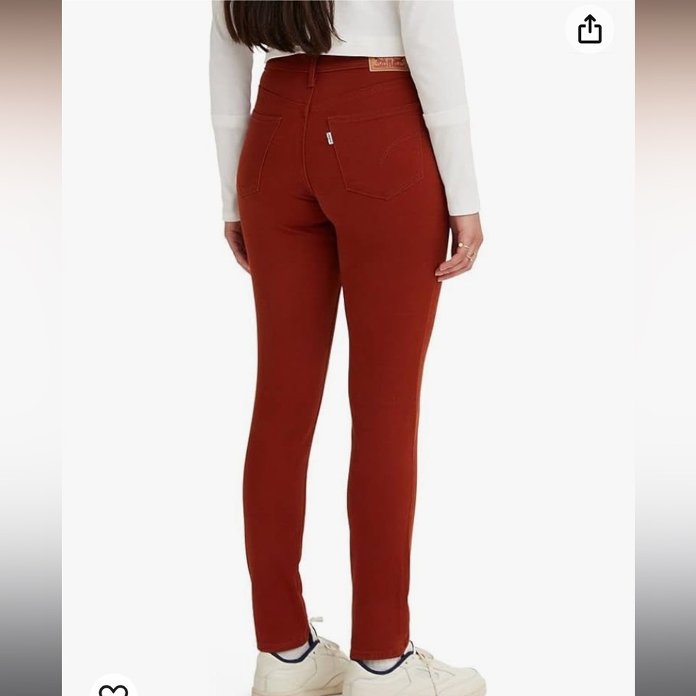 Levi’s 311 Shaping Skinny Jeans Women’s Size 29 Rust Red Mid Rise Stretch